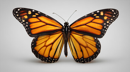 Isolated Monarch Butterfly