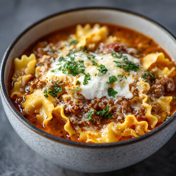Lasagna Soup. A Fun Play On A Classic Italian Meal. 