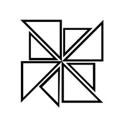 vector illustration of an abstract symbol