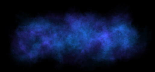 Multicolored bright neon smoke, transparent blue fog