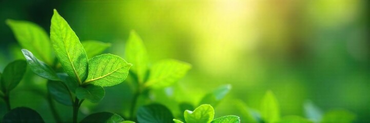 Serene Green Leaves Sunlight Filtering Through Lush Foliage, Peaceful Nature Scene Perfect for Relaxation and Mindfulness