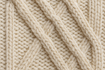 Fototapeta premium Cozy Winter Knit Texture – diagonal cables / 冬のニットテクスチャ（斜めケーブル）