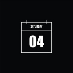 Saturday Calendar Icon