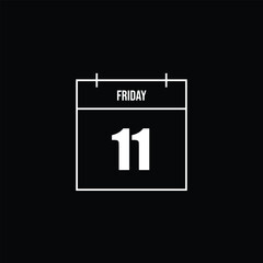 Friday 11th Calendar Reminder