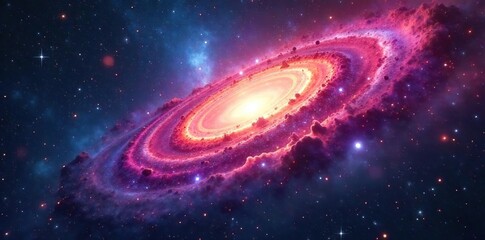 Mesmerizing Cosmic Swirl Nebulae and Galaxies Illustrating the Vastness of Space, Perfect for Science, Astronomy, and Space Exploration Projects.