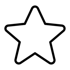 Obraz premium Star Outline Icon
