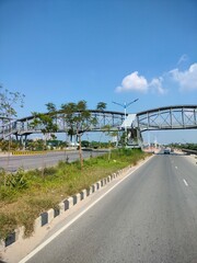 Obraz premium aerial view of the city of rotterdam wind turbine in the city 