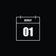 Monday Calendar Icon