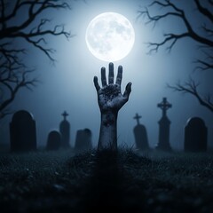 A carved jack-o'-lantern with a menacing face glowing with an orange light from within, set against a white background.