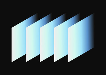 Minimalist Geometric Abstract Background with Soft Light Blue Gradient Rhombuses. Modern Graphic for Corporate Branding, Technology, and Digital Media