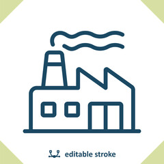 Obraz premium Factory Icon. Power Plant, Building, Industry