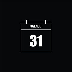 Minimalist outline icon depicting a single calendar page for November 14, ideal for scheduling, event planning, and date-specific notifications in digital interfaces