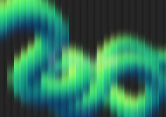 Modern Abstract Background | Aurora Style Vertical Stripes with Green and Blue Gradient | Dynamic Motion Blur Effect for Tech and Branding