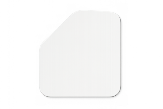 White sim card template, blank mobile chip design for communication technology, data, or network application, transparent background - Powered by Adobe