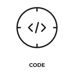 Coding Vector, Icon Or Logo Sign Isolated Symbol Illustration