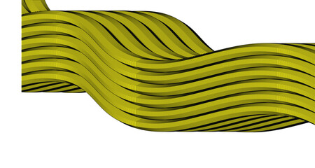 Abstract flowing yellow lines create a modern, dynamic wave pattern, perfect for backgrounds or illustrations with a contemporary design aesthetic