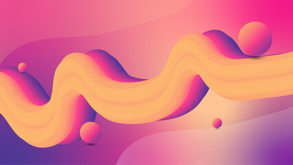 Smooth Gradient Flow Pattern Fluid Background Design.