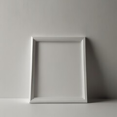 empty picture frame on wall