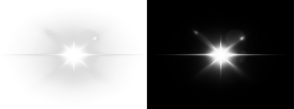 Light flare effects bright starburst beams glowing light PNG transparent Overlay for creative projects