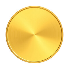 Luxurious golden coin shining brilliantly financial rewards incentives and exclusive membership graphics isolated on png transparent background