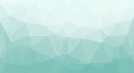 Geometric polygon gradient turquoise sea vector background abstract mosaic seafoam pattern triangular shape modern design crystal background