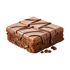 Indulge in rich chocolate brownie heaven decadent dessert with intense flavor and fudgy texture sweet treats isolated on png transparent background