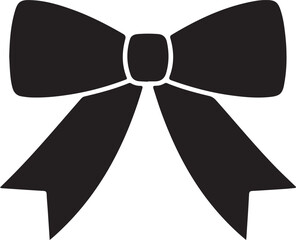 Bow icon silhouette vector