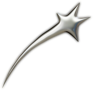 Futuristic chrome abstract sigil in 3D cybersigilism style with reflective metallic surfaces and sharp gothic liquid shapes.