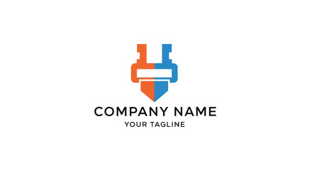 Obraz premium Modern Abstract Logo Design for Company Name and Tagline.