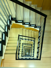 Geometric Spiral Staircase Design