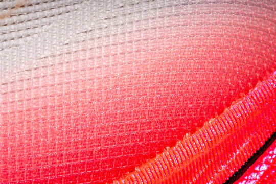 Close up shot of Polyester Mesh fiber texture for background, Thermoplastic Foam Tech structure pattern.