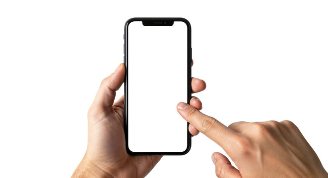 hand holding smart phone
