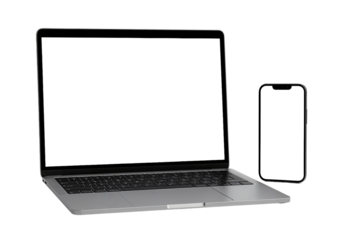 laptop isolated on white