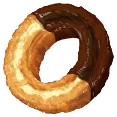 ドーナツ1個(オールドファッションチョコ)