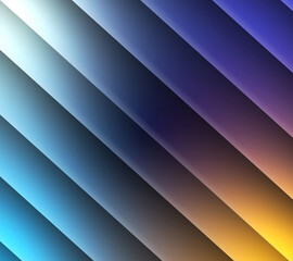 Obraz premium A sleek and modern abstract background featuring diagonal stripes with a gradient of cool blue and warm orange tones, creating a stylish and contemporary
