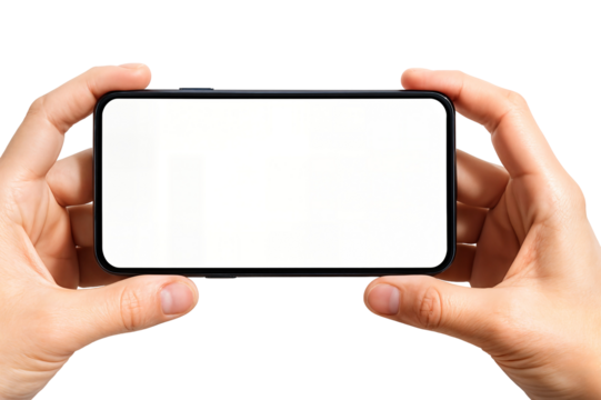 hand holding smart phone