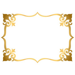 Golden figured frame with ornaments S1-01