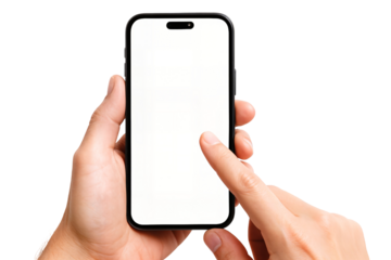 hand holding smart phone