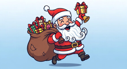 Santa claus with gifts
