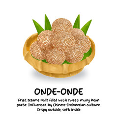 Onde- Onde- Jajanan Pasar - Traditional Indonesian Market Snacks 