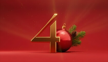 new year greeting card with red ribbon