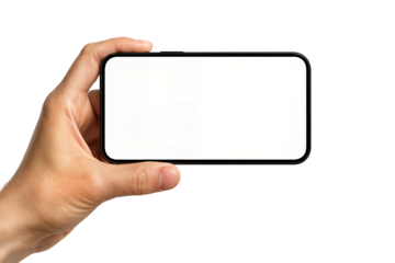 hand holding smart phone