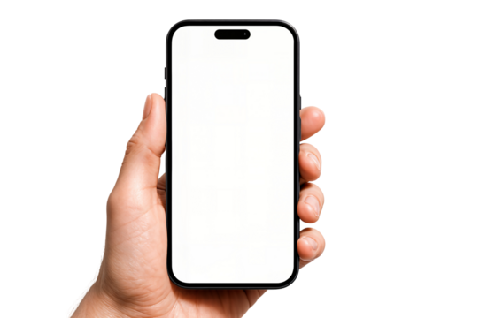 hand holding smart phone