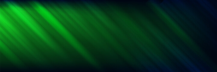Green Light Motion Blur Abstract Background with Dark Gradient, Suit for banner, web, brochure, pamflet and presentation