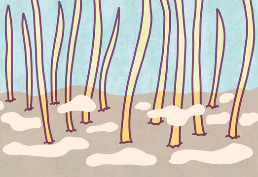 Illustration dry skin eczema health condition