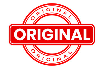 red original round stamp vector illustration element png file transparent background