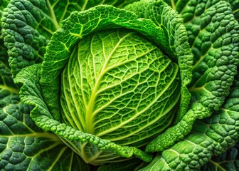 Obraz premium Fresh Cabbage Top Down View, Banner Background Texture Wallpaper