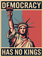 Statue of Liberty Democracy Vector Illustration