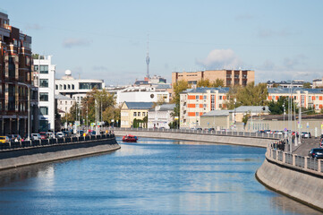 Moscow City and the River