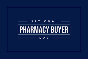 National Pharmacy Buyer Day holiday Concept Vector